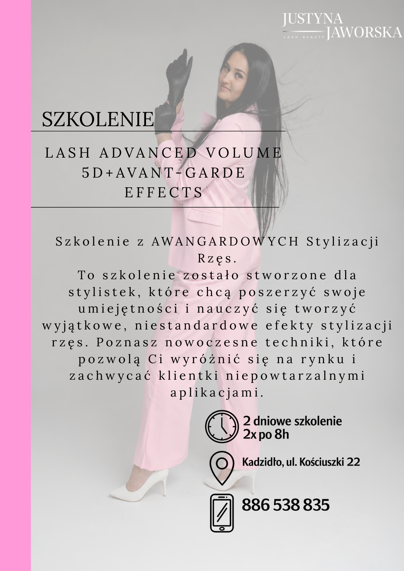 Szkolenie awangardowe stylizacji rzęs